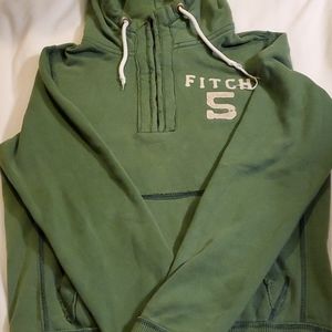 Green Abercrombie 1/4 zip